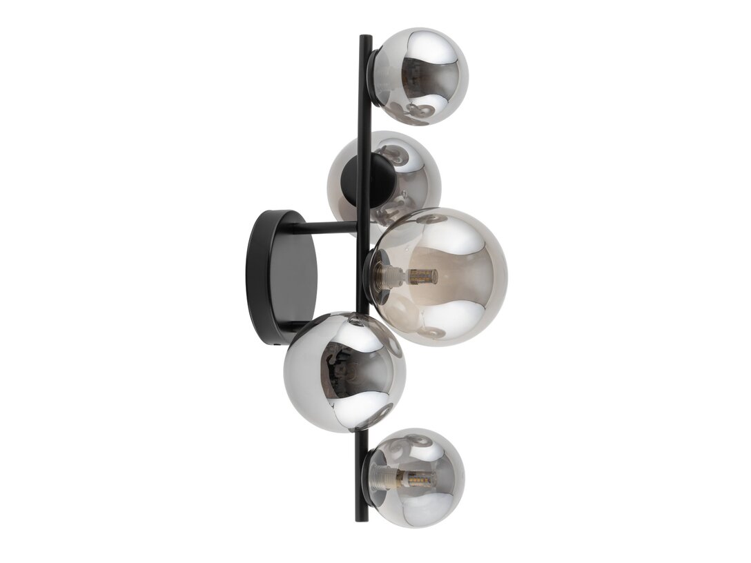 Kinkiet Kler Accessories Maravillo 5xG9 LED 12W, kolor czarny, materiał stal