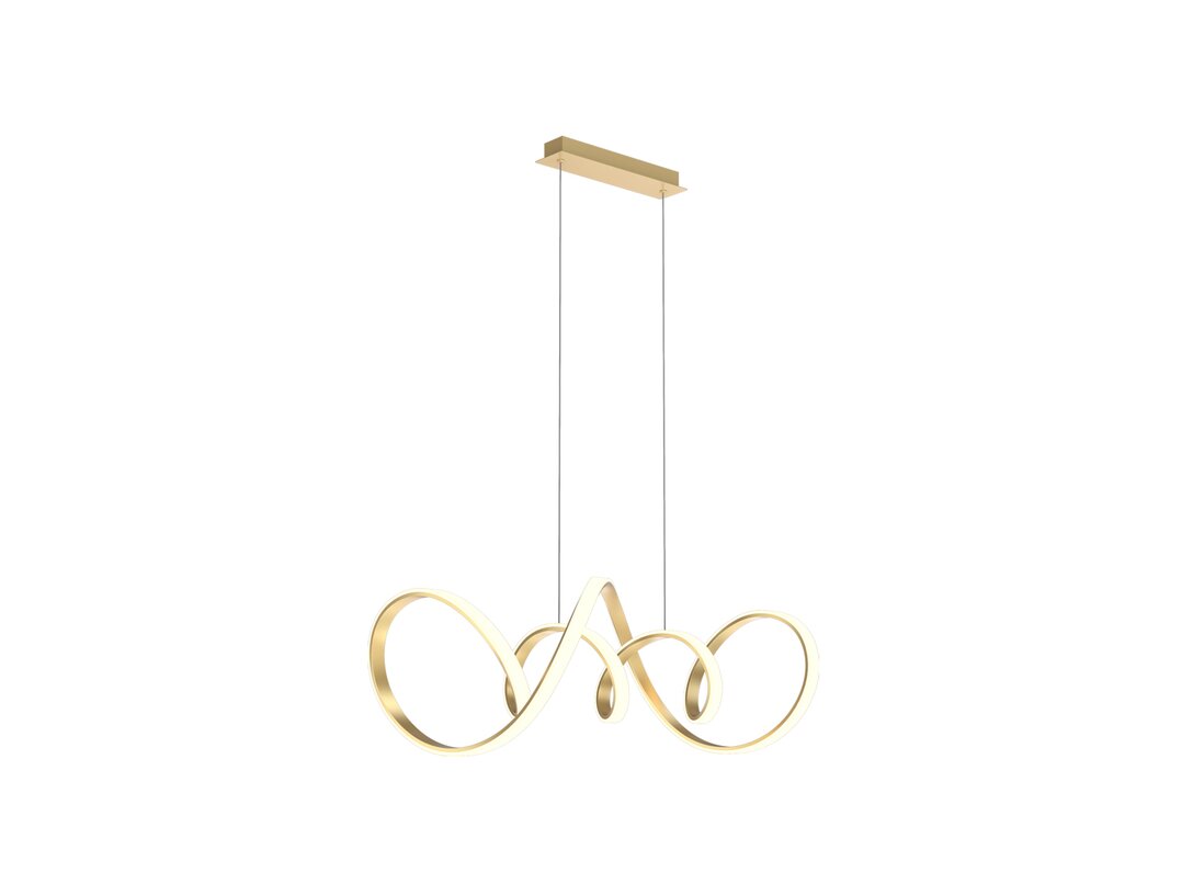 Lampa wisząca Kler Accessories Toronto LED 1 x 64W 7700 lm 3000K, kolor złoty, materiał metal