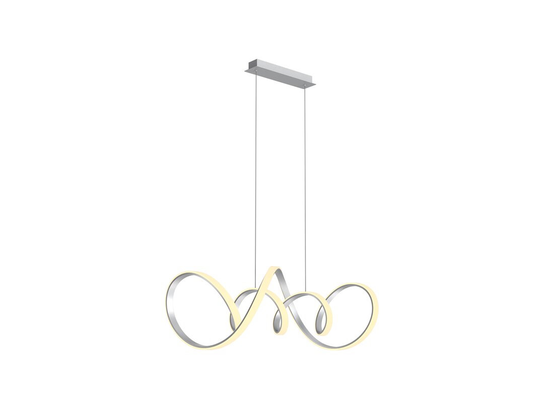 Lampa wisząca Kler Accessories Toronto LED 1 x 64W 7700 lm 3000K, kolor srebrny, materiał metal