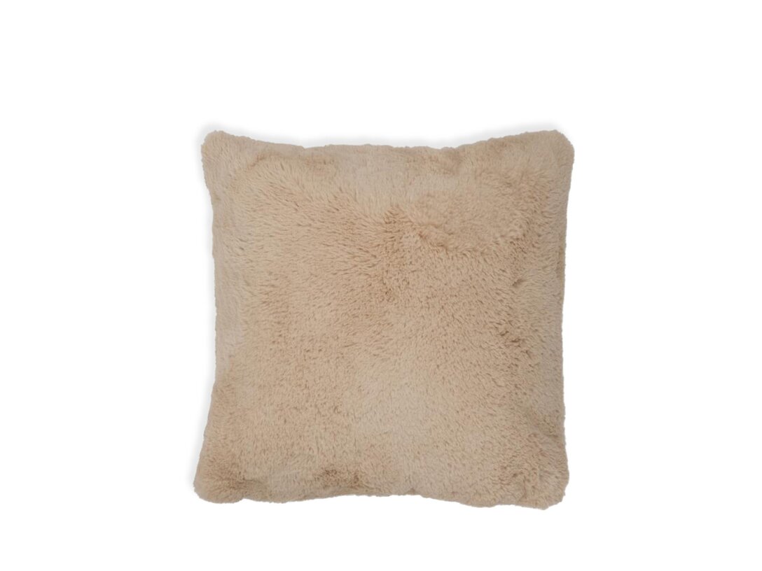 Poduszka dekoracyjna Kler Accessories Simpatico 45x45 cm, kolor beżowy, materiał tkanina
