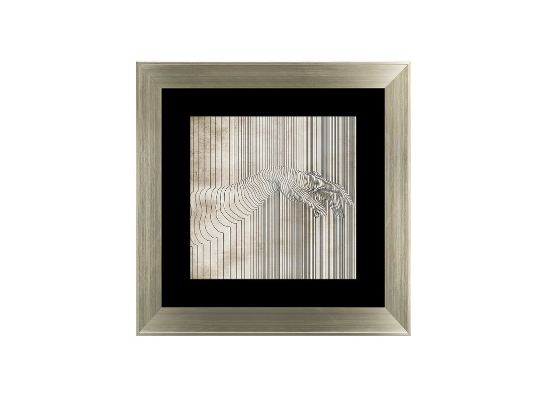 Obraz Harmony szampański Kler Accessories 84x84 cm, materiał tworzywo sztuczne