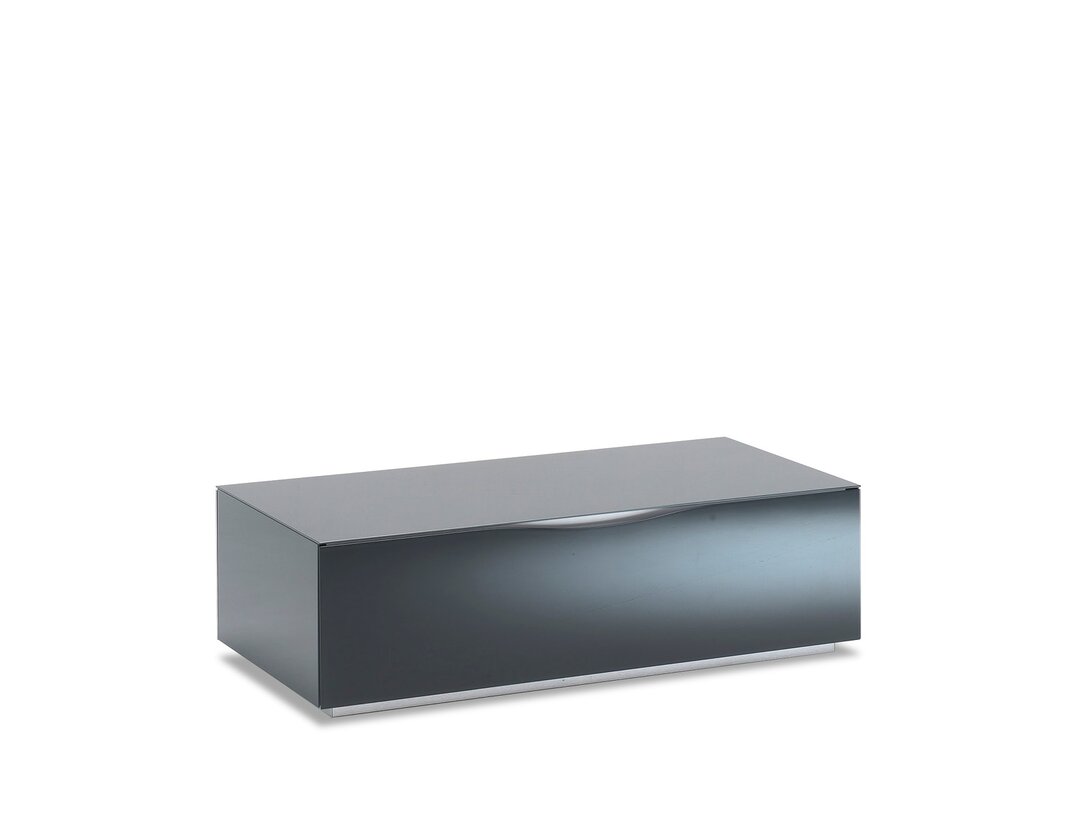 Stolek konferenční Munari Modena 120 cm x 60 cm, prům. , barva šedá, materiál sklo
