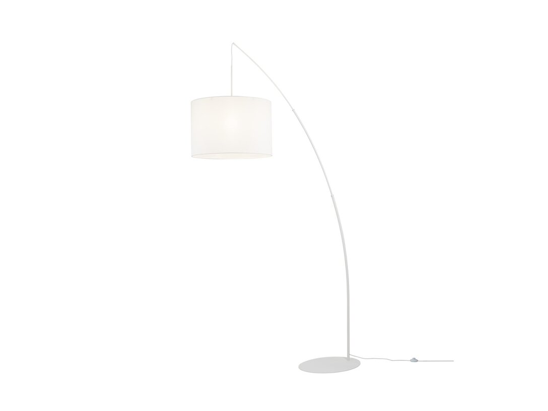 Lampa stojací Kler Accessories MobbyD 1xE27 LED, max.15W (žárovka není součástí balení), barva bílá, materiál kov