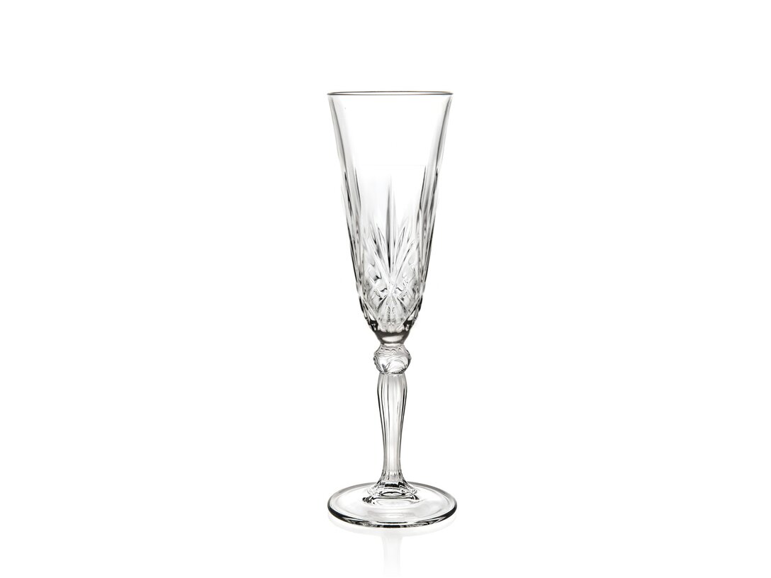 Kpl. 6 kieliszków do szampana RCR Melodia 160 ml, materiał szkło kryształowe, kolor transparentny