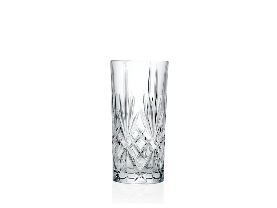 Kpl. 6 szklanek wysokich RCR Melodia 360 ml, materiał szkło kryształowe, kolor transparentny