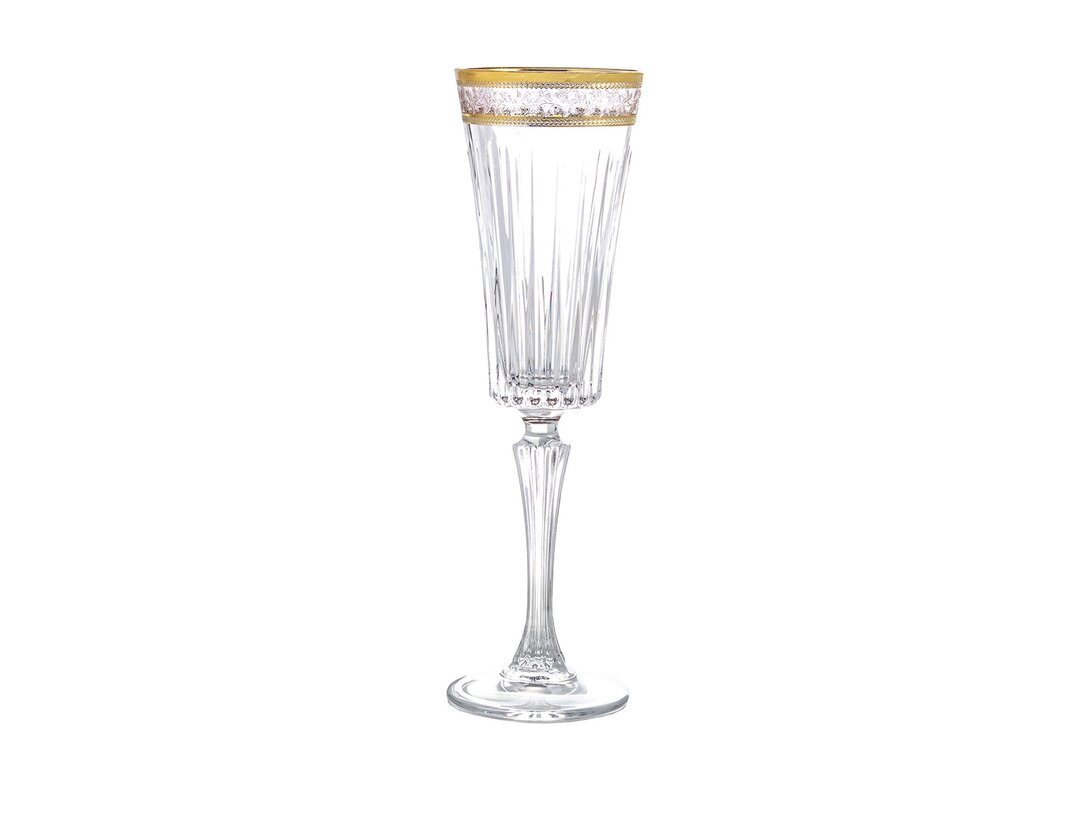 Kpl. 6 kieliszków do szampana Bohemia Piemonte 210 ml, materiał szkło kryształowe, kolor transparentny