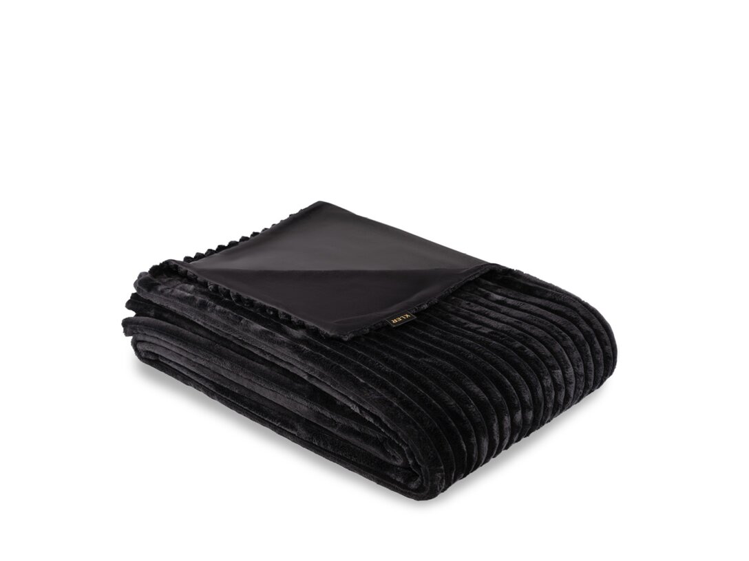 Pled Kler Accessories Comodo 220x240 cm, kolor czarny, materiał tkanina