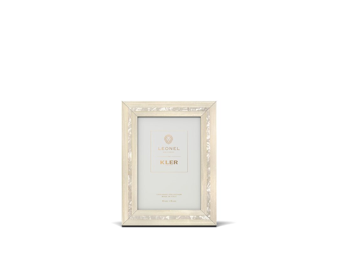 Fotorámeček Kler Accessories New York 10x15 cm, barva krémová, materiál dřevo