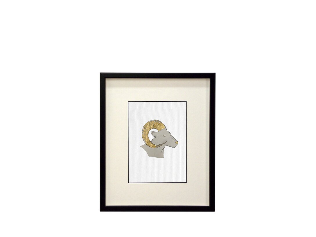 Obraz Kler Accessories Znamení zvěrokruhu 15x21 cm, materiál dřevo