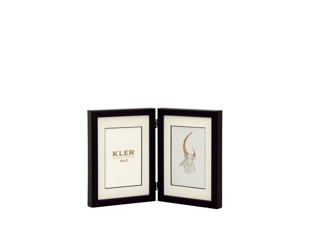 Fotorámeček Kler Accessories Znamení zvěrokruhu 9x13 cm, barva černá, materiál dřevo