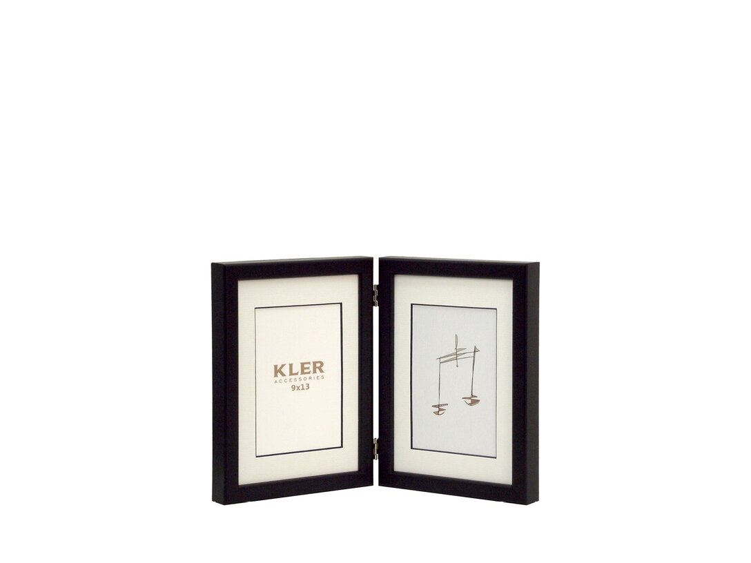 Fotorámeček Kler Accessories Znamení zvěrokruhu 9x13 cm, barva černá, materiál dřevo