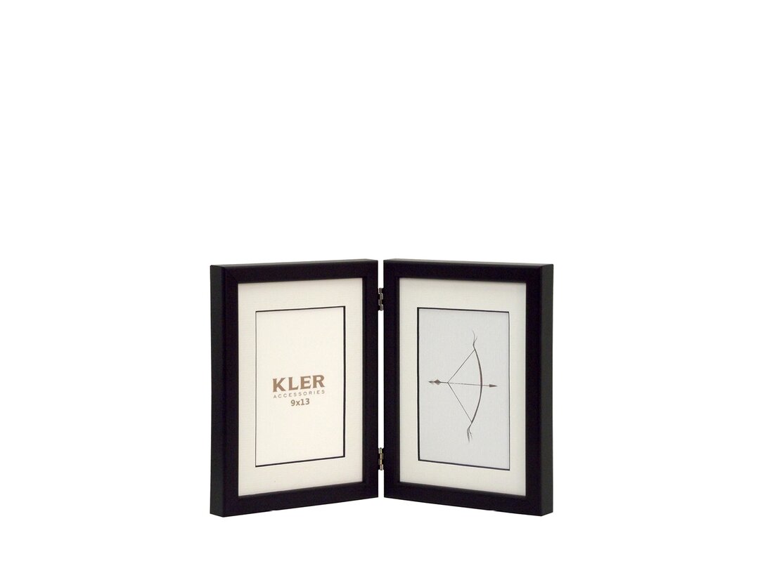 Fotorámeček Kler Accessories Znamení zvěrokruhu 9x13 cm, barva černá, materiál dřevo