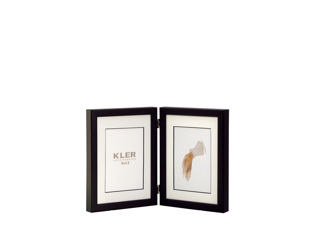 Fotorámeček Kler Accessories Znamení zvěrokruhu 9x13 cm, barva černá, materiál dřevo