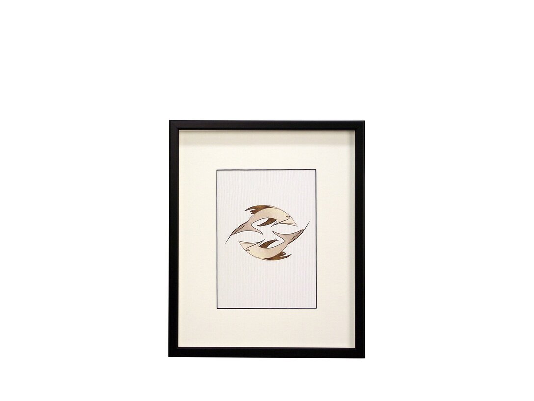 Obraz Kler Accessories Znamení zvěrokruhu 15x21 cm, materiál dřevo