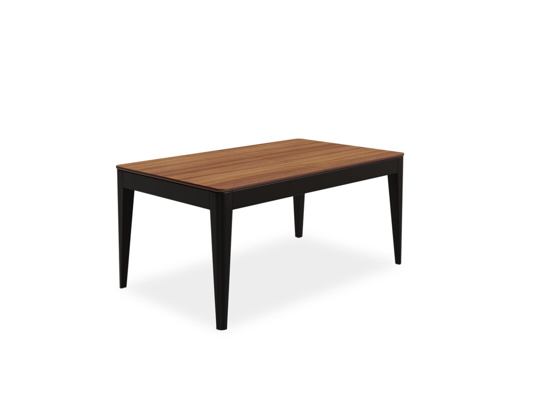 Stół rozkładany Kler Radius 160/230 cm x 95 cm, śr. , kolor brązowy, materiał fornir naturalny, rozkładanie tak