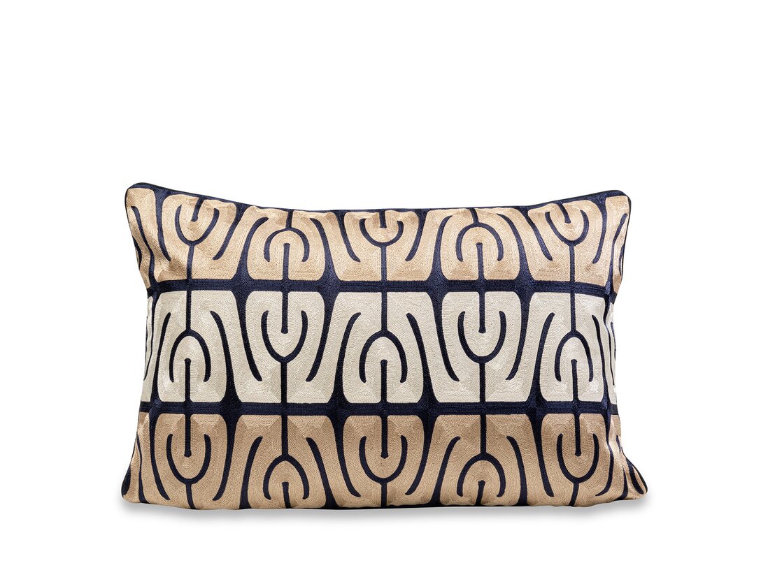 Poduszka dekoracyjna Kler Accessories Disono 40x60 cm, kolor beżowy, materiał bawełna
