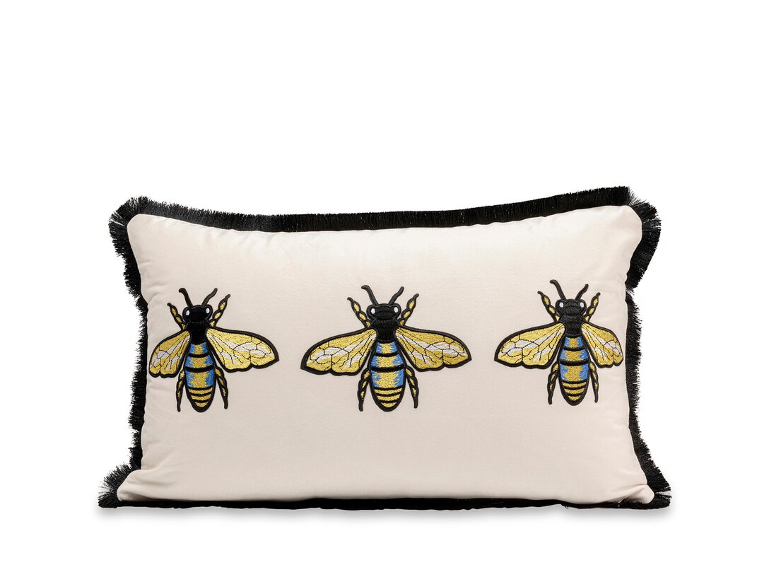 Dekorační polštář Kler Accessories Api 30x50 cm, barva krémová, materiál syntetický materiál