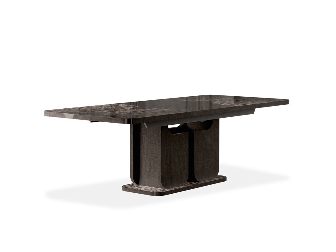 Stół rozkładany Alf Italia Nyx 160 cm x 95 cm, śr. , kolor brązowy, materiał fornir naturalny, rozkładanie tak