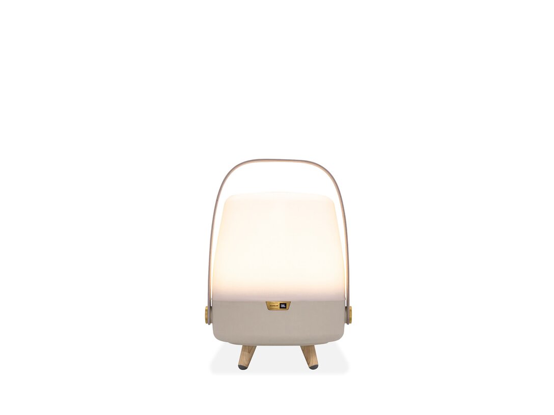 Lampa przenośna z głośnikiem Kooduu Lite-up Play , kolor beżowy, materiał tworzywo sztuczne