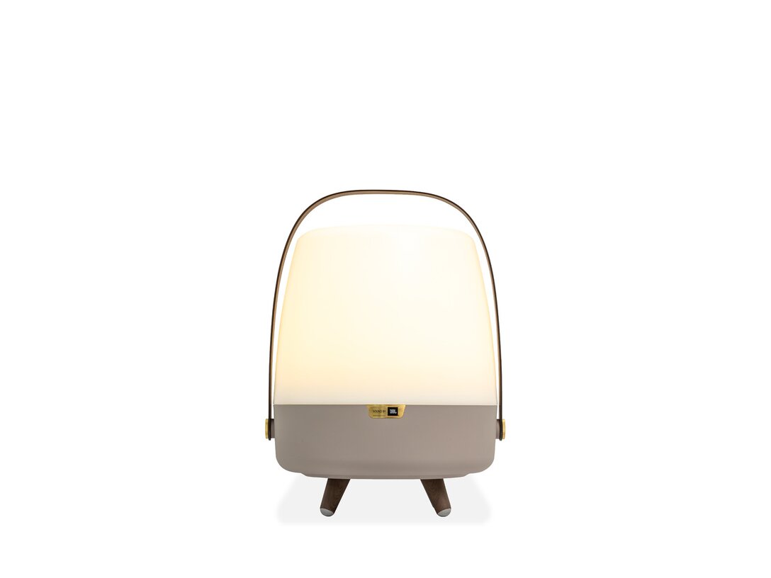 Lampa przenośna z głośnikiem Kooduu Lite-up Play , kolor beżowy, materiał tworzywo sztuczne