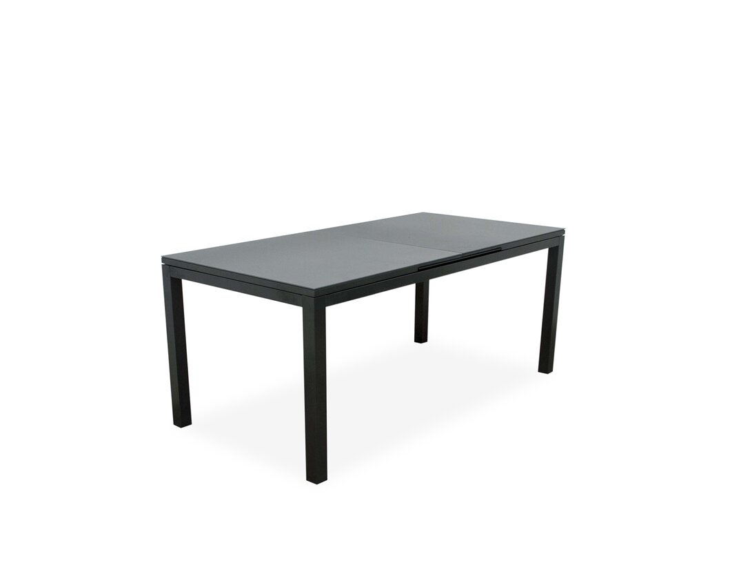 Stůl rozkládací Doppler Firenze 180/240 cm x 90 cm, prům. , barva antracitová, materiál sklo, rozkládání ano