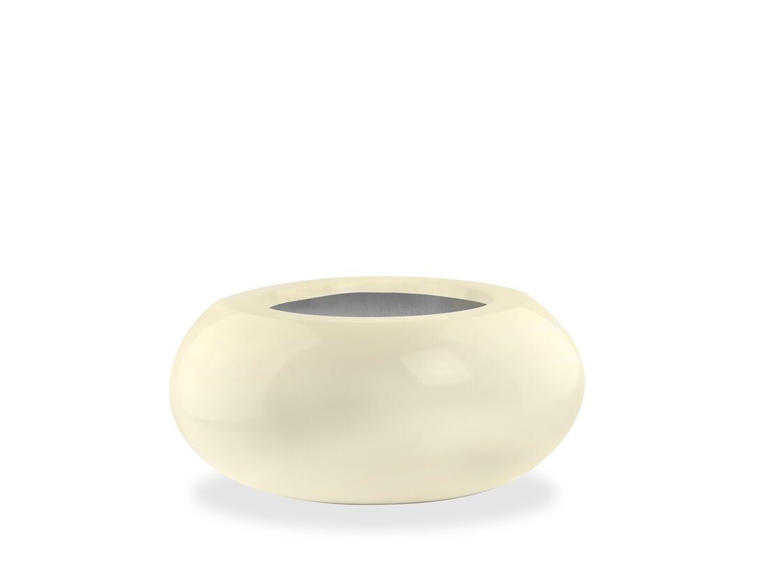 Květináč Kler Accessories Sand, barva krémová, materiál skleněné vlákno