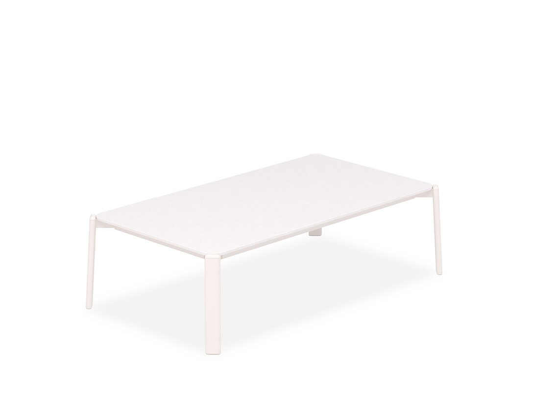 Stolek konferenční Artie Volatile 131 cm x 71 cm, prům. , barva krémová, materiál hliník