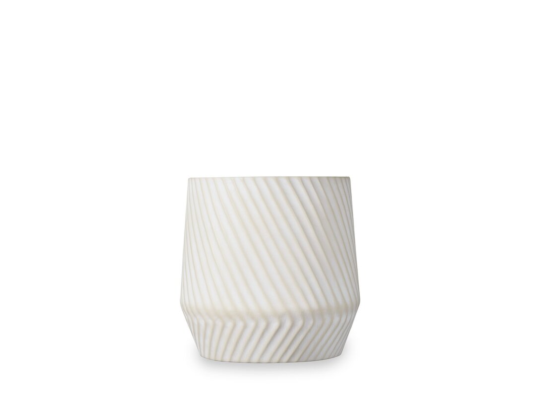 Wazon Kler Accessories Stella 24 cm, kolor kremowy, materiał ceramika