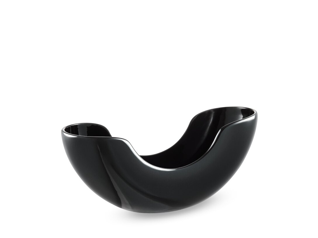 Mísa Kler Accessories Lacrima, barva černá, materiál keramika
