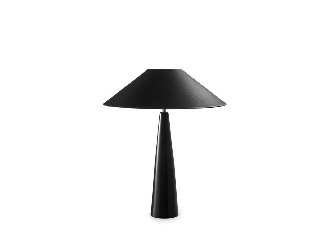 Lampa stolní Kler Accessories Fiamma E27 max. 7W - žárovka není součástí balení, barva černá, materiál keramika
