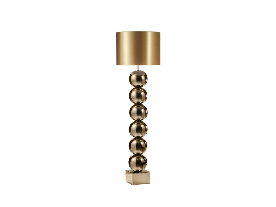 Lampa podłogowa Kler Accessories Bilba E27 max. 7W LED - brak żarówki w komplecie, kolor złoty, materiał ceramika