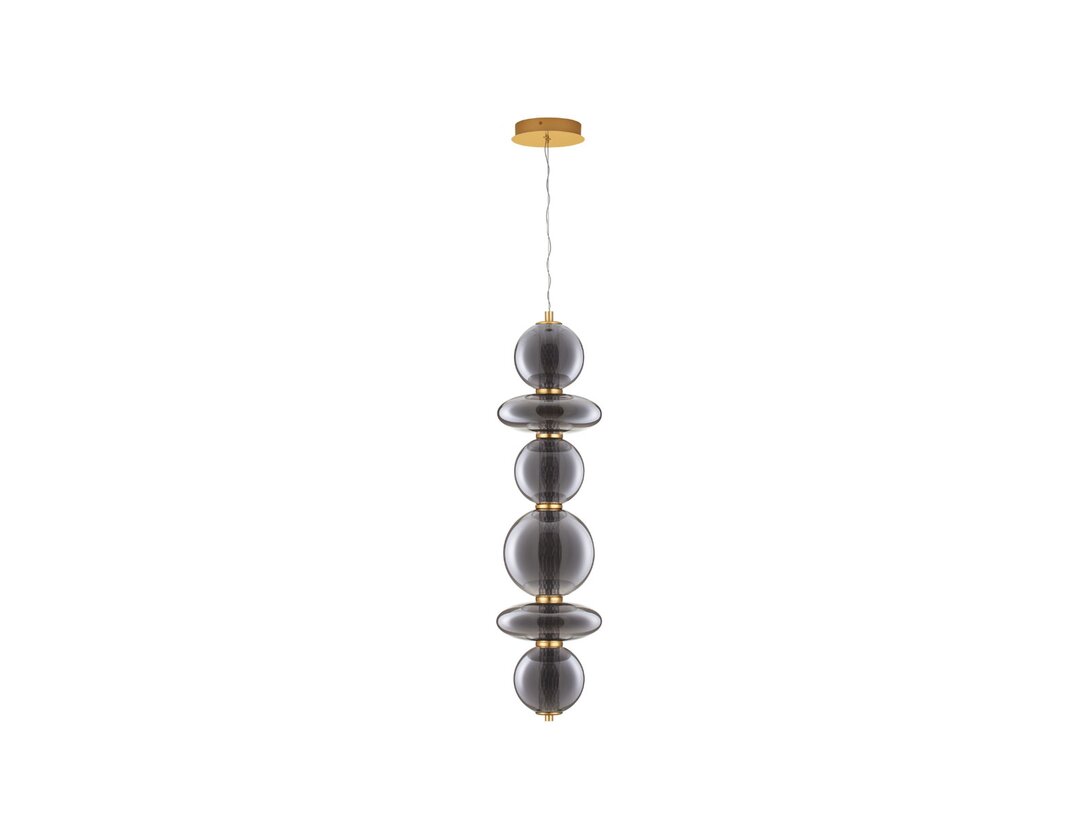 Lampa závěsná Kler Accessories Navi LED 27W 3201 lm 3000K, barva šedá, materiál sklo
