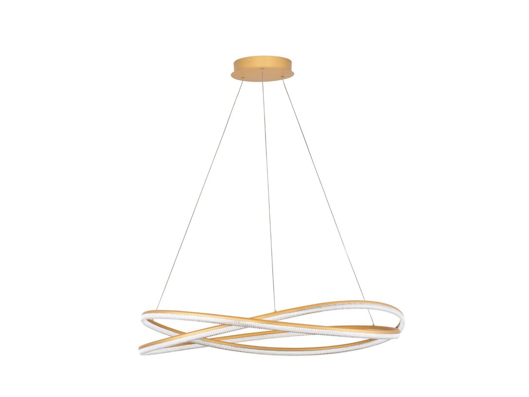 Lampa závěsná Kler Accessories Ofelia LED 68W 5637 lm 3000K, barva zlatá, materiál hliník