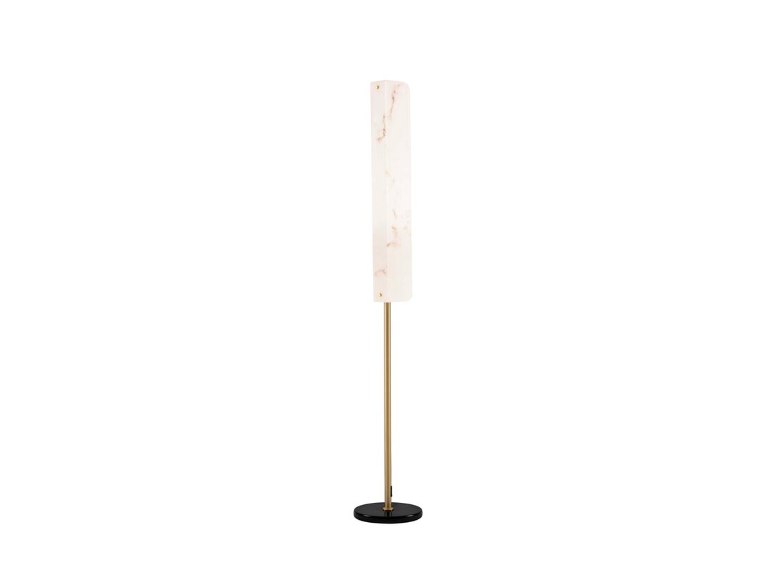 Lampa podłogowa Kler Accessories Aider LED 23W 1685 lm 3000K, kolor złoty, materiał stal