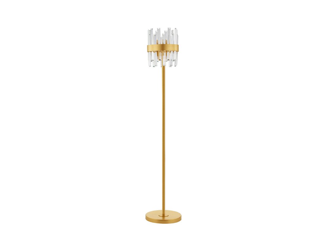 Lampa stojací Kler Accessories Crown , barva zlatá, materiál kov