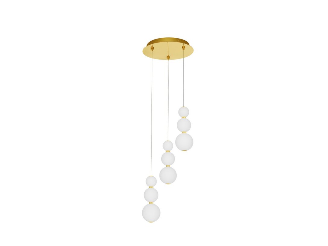 Lampa závěsná Kler Accessories Perla LED 23W 2281 lm 3000K, barva bílá, materiál sklo