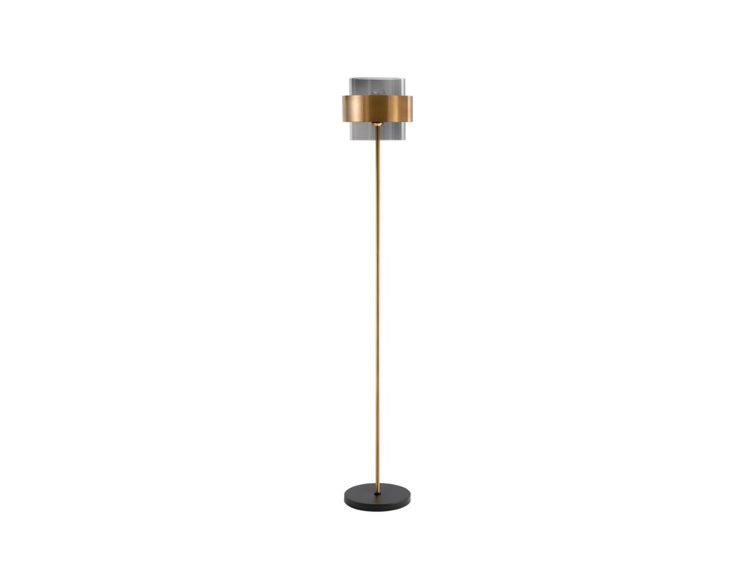 Lampa stojací Kler Accessories Sianna , barva zlatá, materiál kov