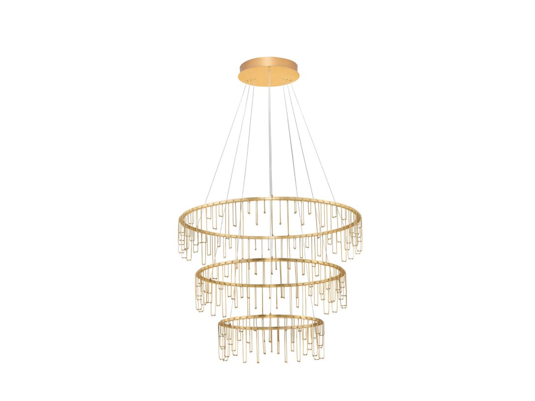 Lampa závěsná Kler Accessories Stellar LED 72W 5866 lm 3000K, barva zlatá, materiál kov