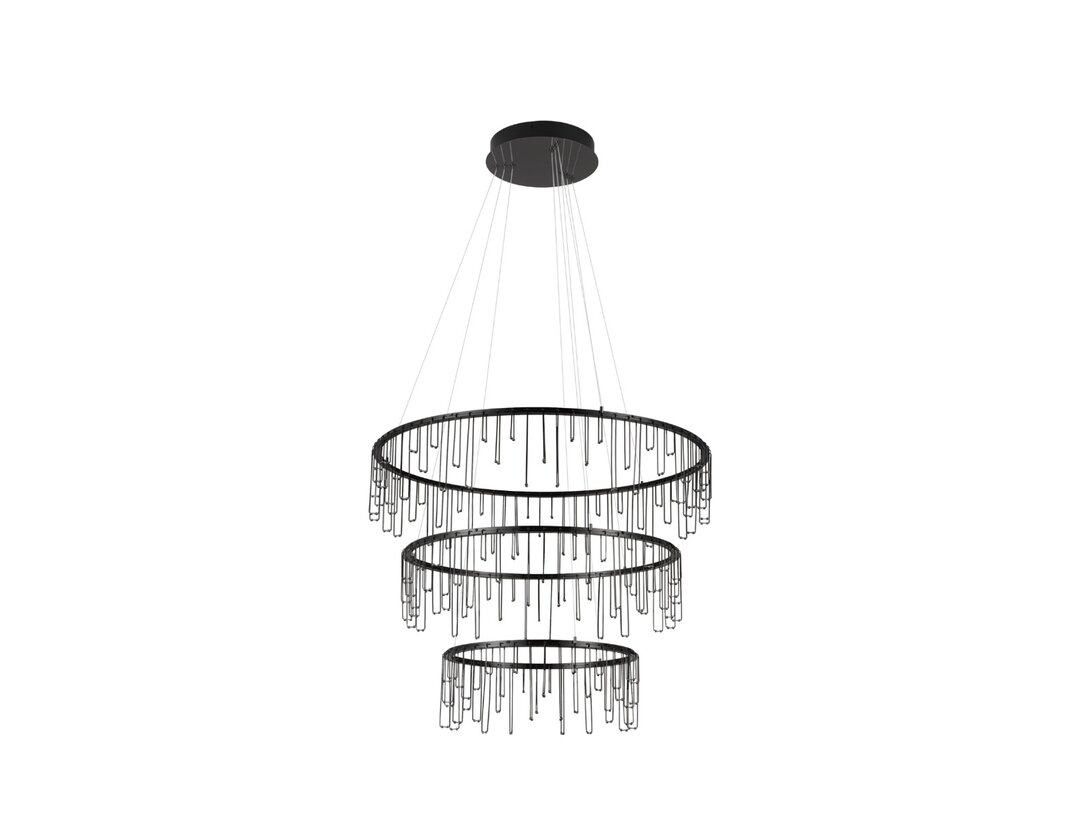 Lampa závěsná Kler Accessories Stellar LED 72W 6028 lm 3000K, barva černá, materiál kov