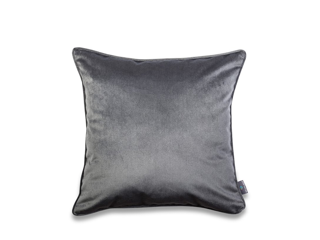 Poduszka dekoracyjna Kler Accessories Dark Grey 50x50 cm, kolor szary, materiał tkanina