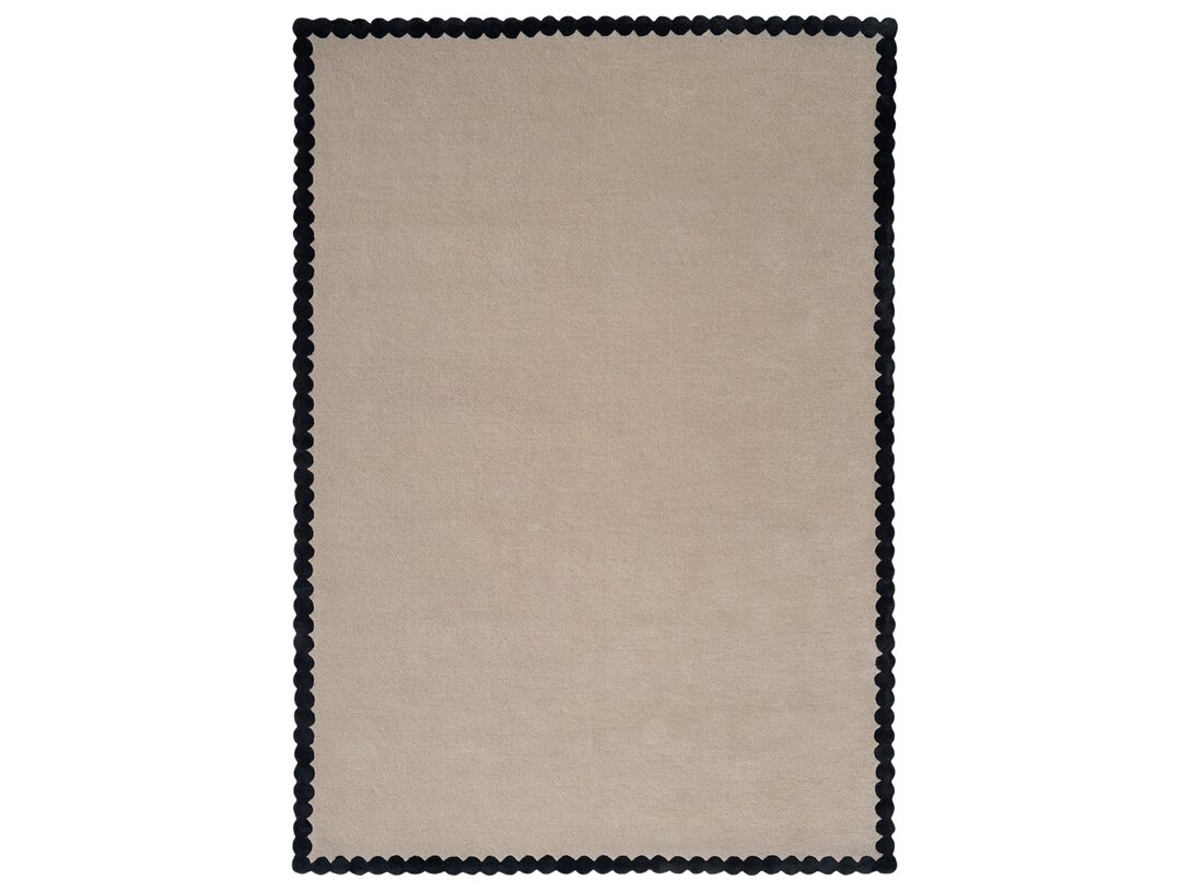 Dywan Kler Accessories Laila prostokątny 160x230 cm, kolor beżowy, materiał wełna