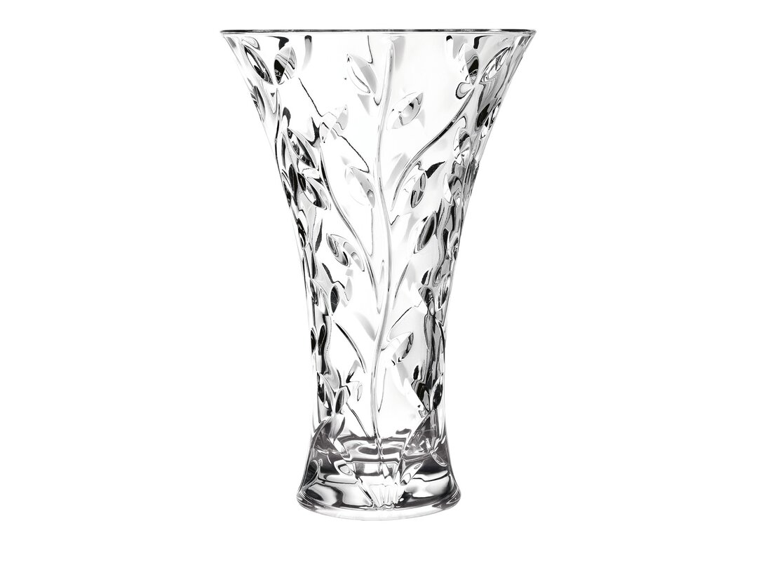 Wazon RCR Laurus 30 cm, kolor transparentny, materiał szkło kryształowe