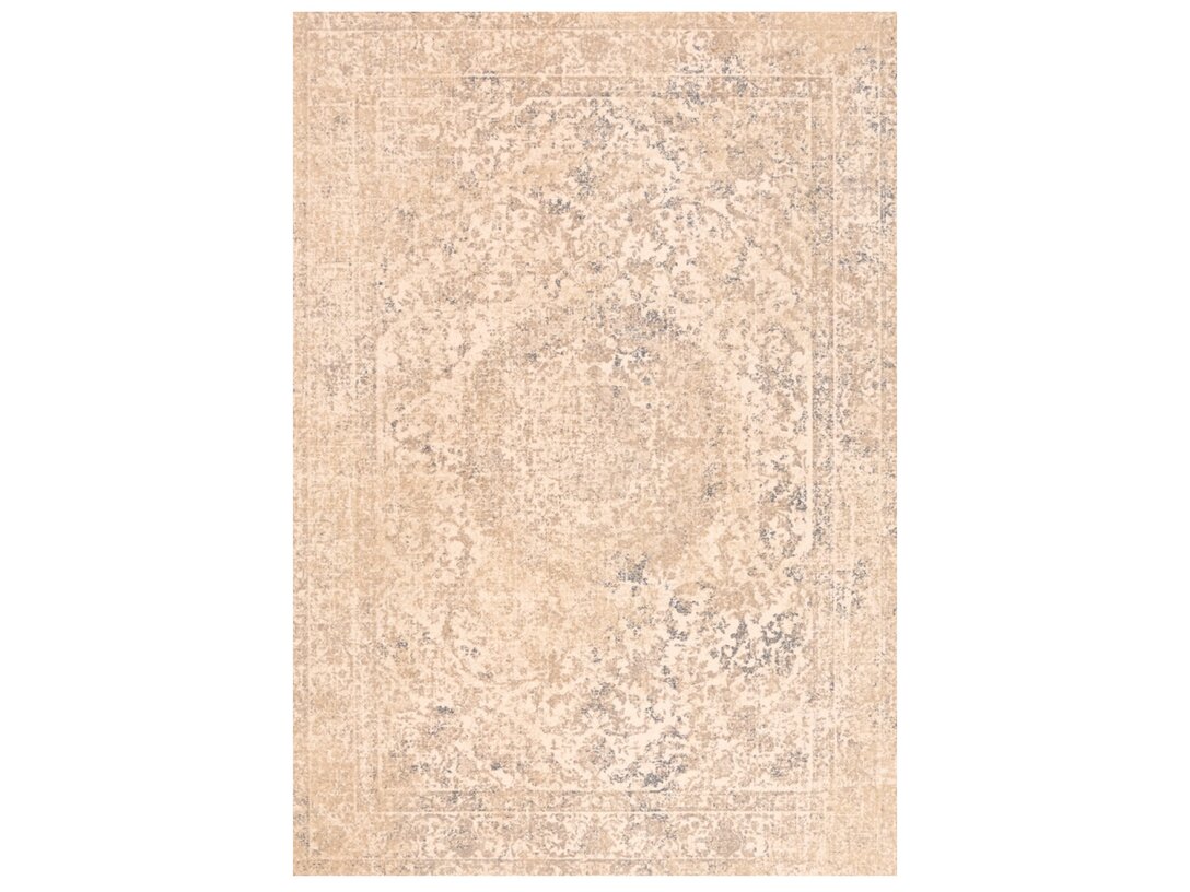 Dywan Kler Accessories Belise prostokątny 140x200 cm, kolor beżowy, materiał wełna
