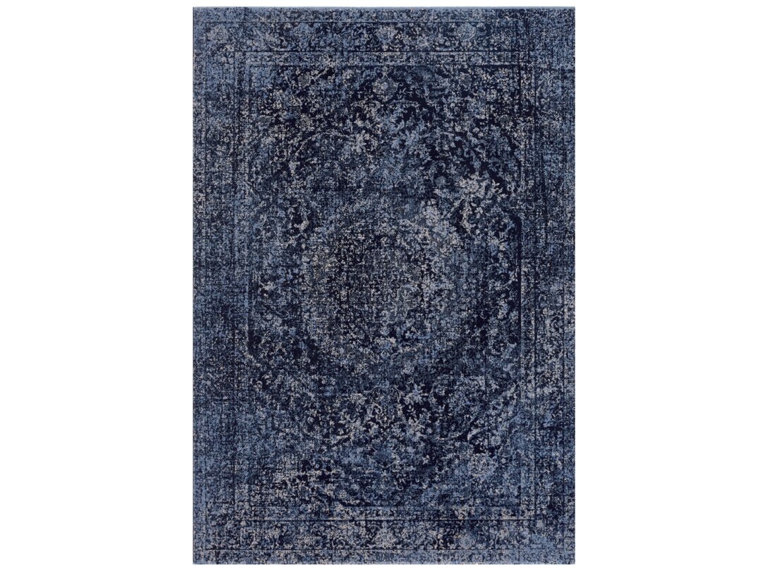 Dywan Kler Accessories Belise prostokątny 160x230 cm, kolor granatowy, materiał wełna