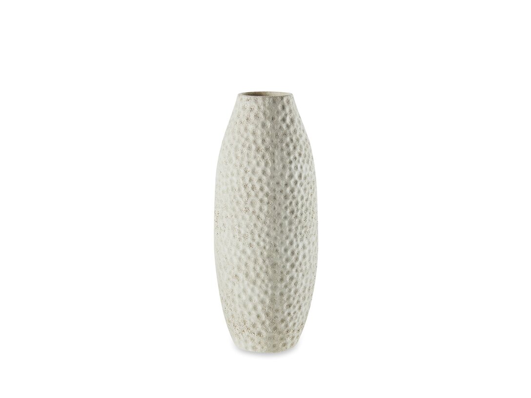 Wazon Kler Accessories Felicita 38 cm, kolor beżowy, materiał ceramika