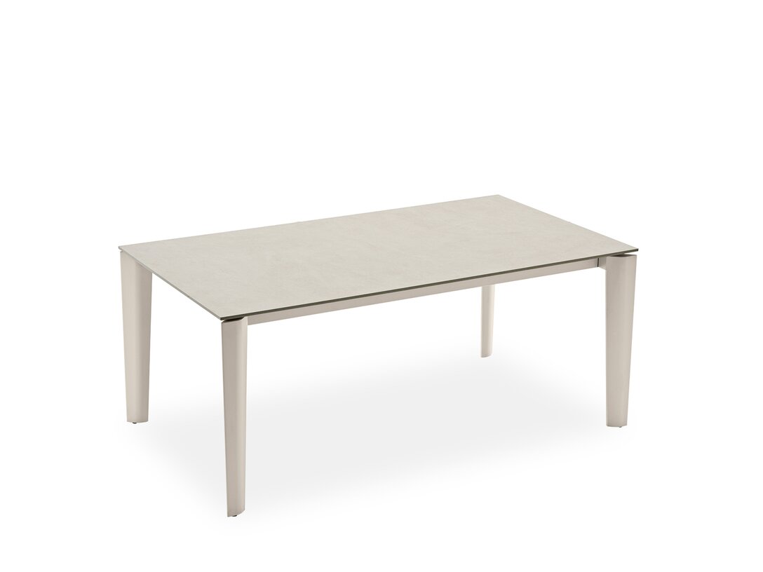 Stół rozkładany Connubia Band 160/220 cm x 90 cm, śr. , kolor beżowy, materiał tworzywo syntetyczne, rozkładanie tak