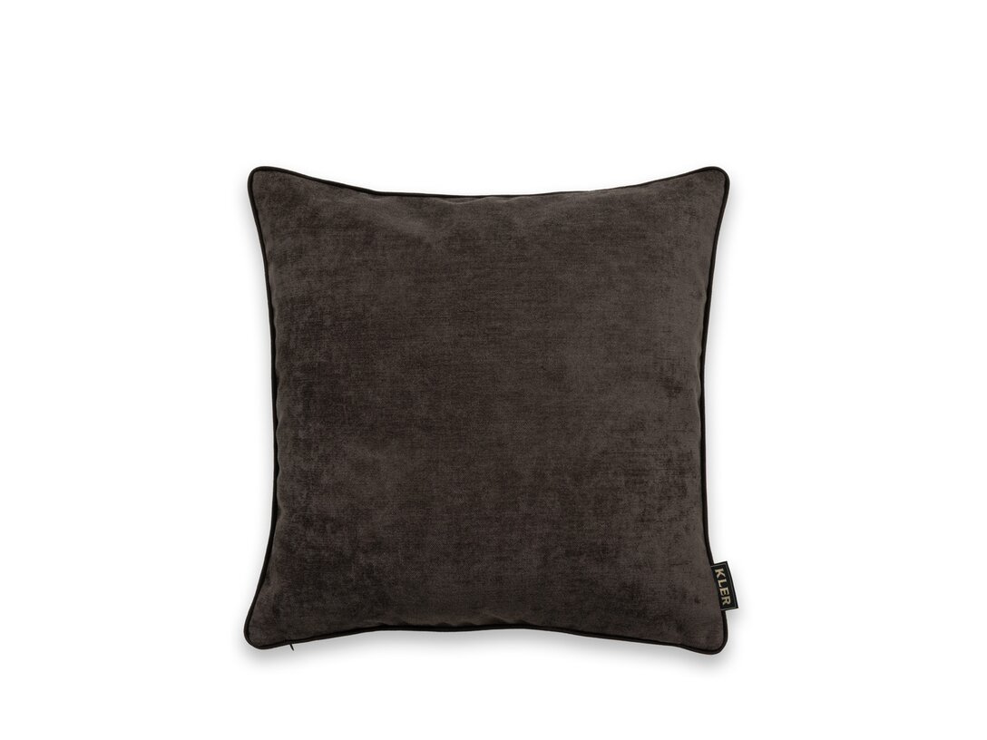 Dekorační polštář Kler Accessories Sapenzie , barva hnědá, materiál tkanina