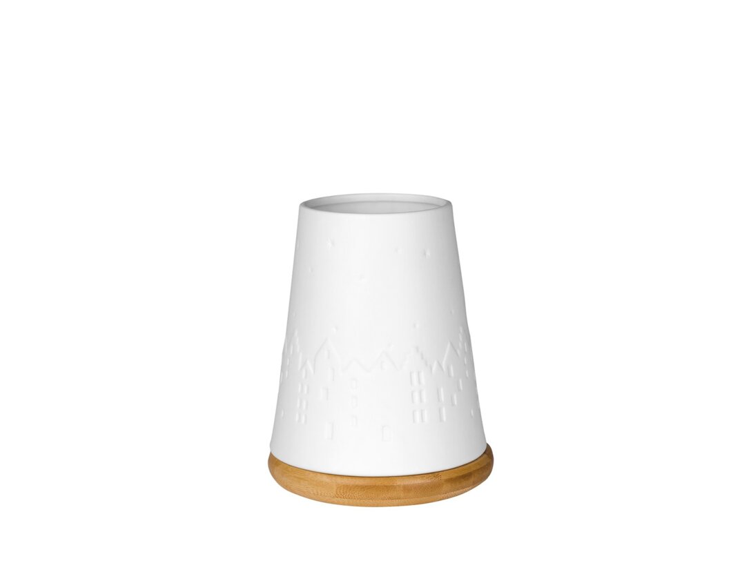 Lampion Räder Winter City, kolor biały, materiał porcelana