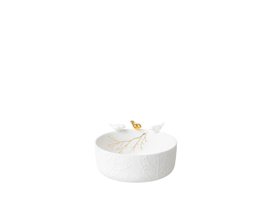 Misa Räder Ptaszki, kolor biały, materiał porcelana