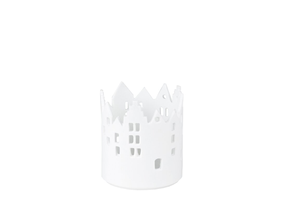 Lampion Räder City light, kolor biały, materiał porcelana